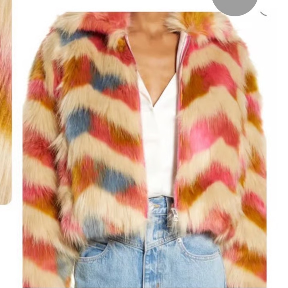 French Connection Multicolor Teddy Jacket - image 1